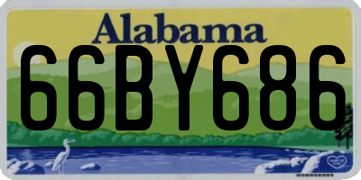AL license plate 66BY686