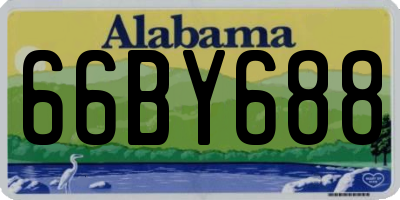 AL license plate 66BY688