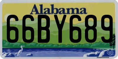 AL license plate 66BY689