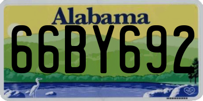 AL license plate 66BY692