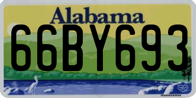 AL license plate 66BY693