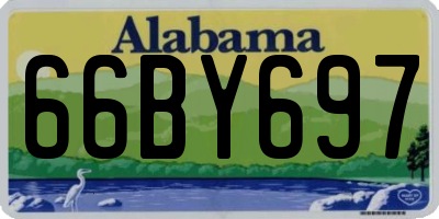 AL license plate 66BY697