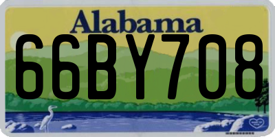 AL license plate 66BY708