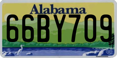 AL license plate 66BY709