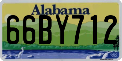 AL license plate 66BY712