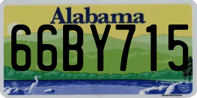 AL license plate 66BY715