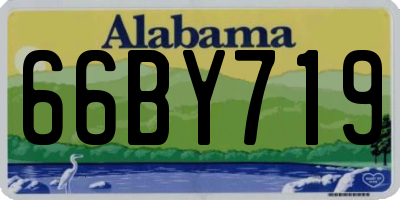 AL license plate 66BY719