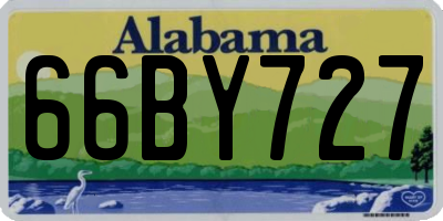 AL license plate 66BY727