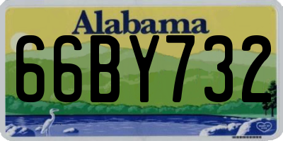 AL license plate 66BY732
