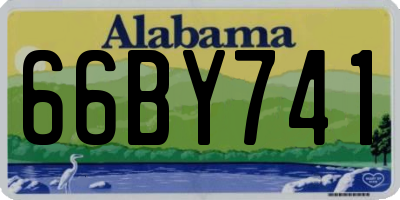 AL license plate 66BY741