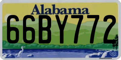 AL license plate 66BY772