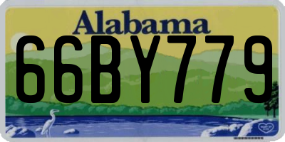 AL license plate 66BY779