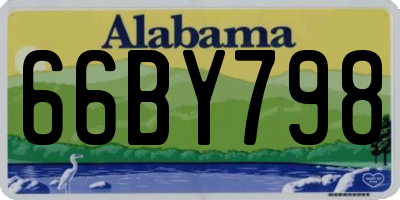 AL license plate 66BY798