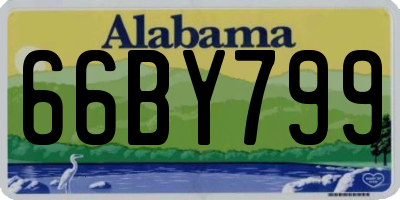 AL license plate 66BY799