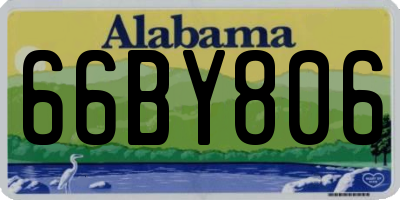 AL license plate 66BY806