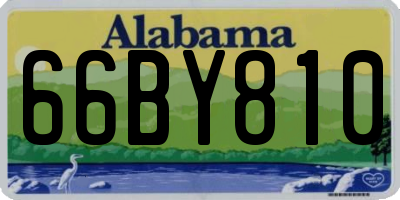 AL license plate 66BY810