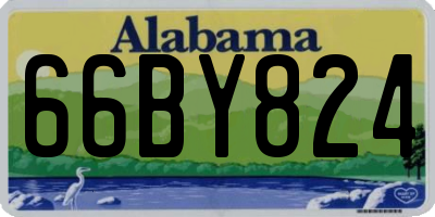 AL license plate 66BY824