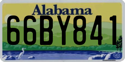 AL license plate 66BY841