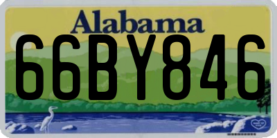 AL license plate 66BY846