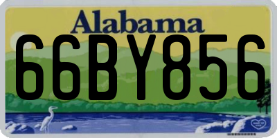 AL license plate 66BY856