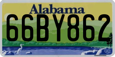 AL license plate 66BY862