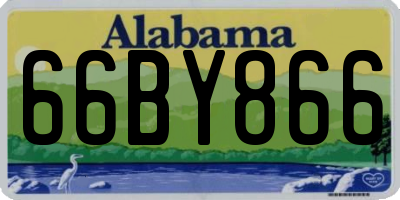 AL license plate 66BY866