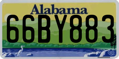 AL license plate 66BY883