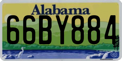 AL license plate 66BY884