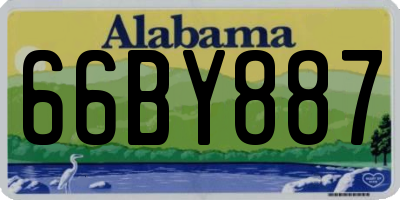 AL license plate 66BY887