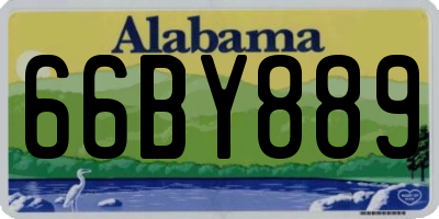 AL license plate 66BY889