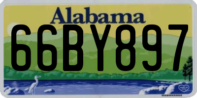 AL license plate 66BY897
