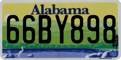 AL license plate 66BY898
