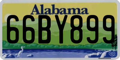 AL license plate 66BY899