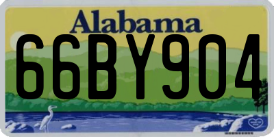 AL license plate 66BY904