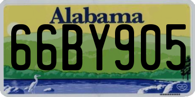 AL license plate 66BY905