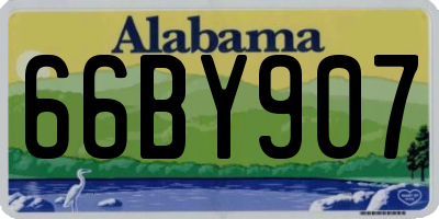 AL license plate 66BY907