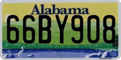 AL license plate 66BY908