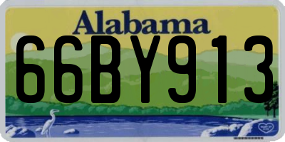 AL license plate 66BY913