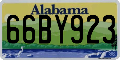 AL license plate 66BY923