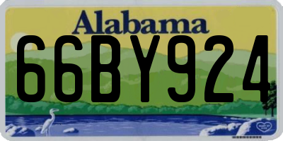 AL license plate 66BY924
