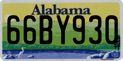 AL license plate 66BY930