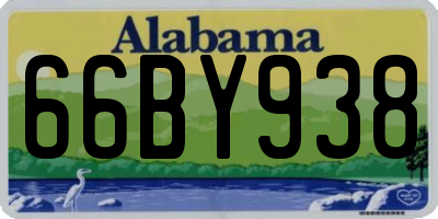 AL license plate 66BY938