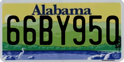 AL license plate 66BY950