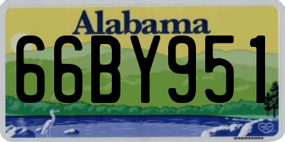 AL license plate 66BY951