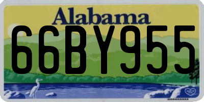 AL license plate 66BY955