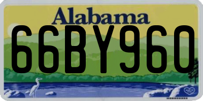 AL license plate 66BY960