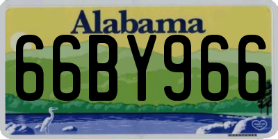 AL license plate 66BY966