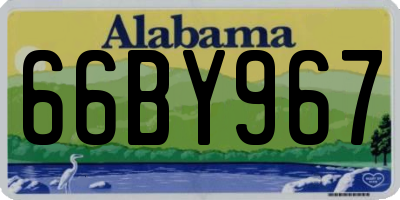 AL license plate 66BY967