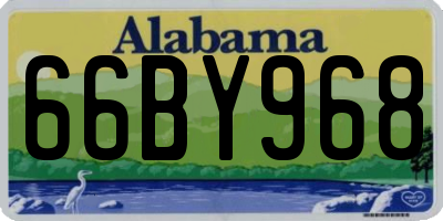 AL license plate 66BY968