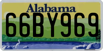 AL license plate 66BY969